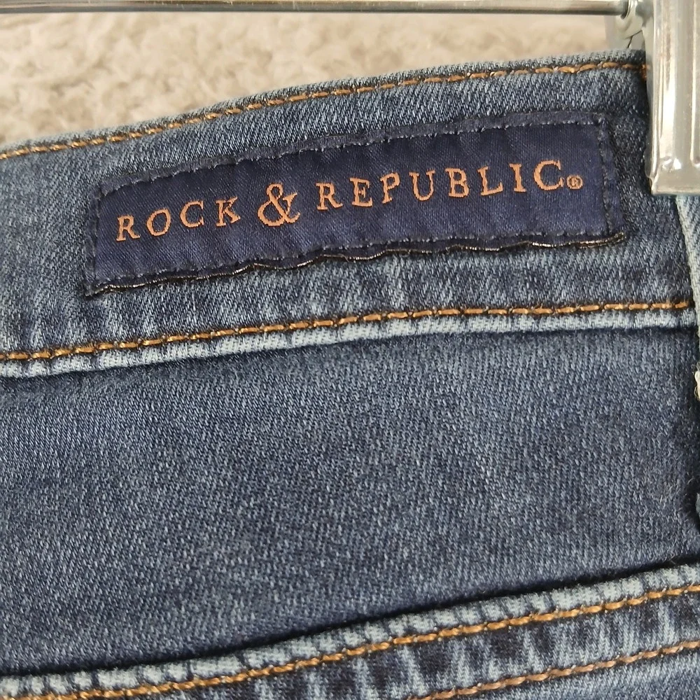 Rock & Republic‎ Berlin Skinny Medium Wash Stretch Jeans 8